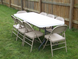 Table and chair rental